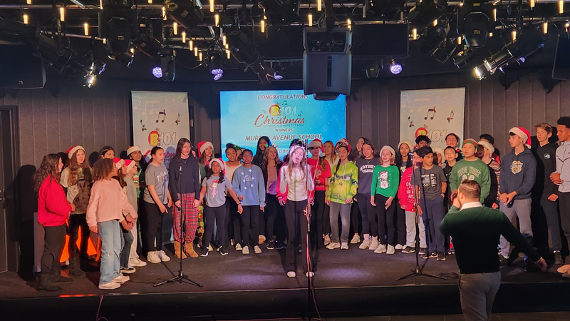 B101's K-8 Division 2023 Christmas Choir Competition Champions Murray Avenue School Perform at B101