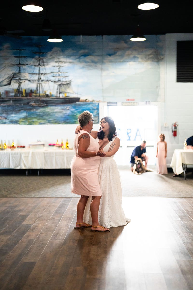 Alanna dances with her mom, Brenda