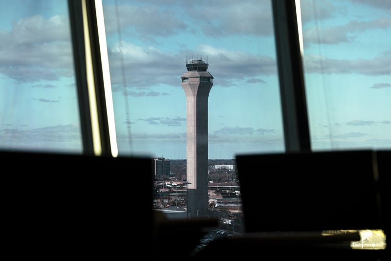 The FAA Air Traffic Control tower at Newark Liberty International Airport (EWR) in 2024
