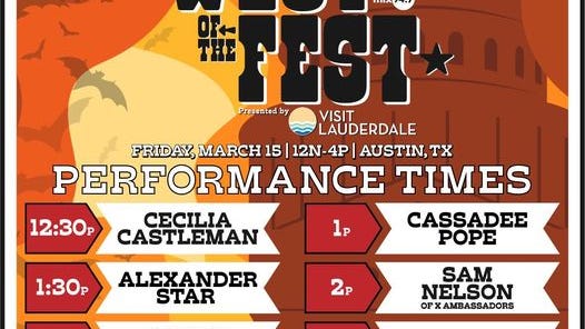 West of the Fest 2024 Performance schedule