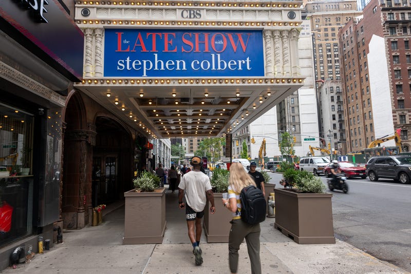The Ed Sullivan Theater, where the 'Late Show" is recorded in New York City.
