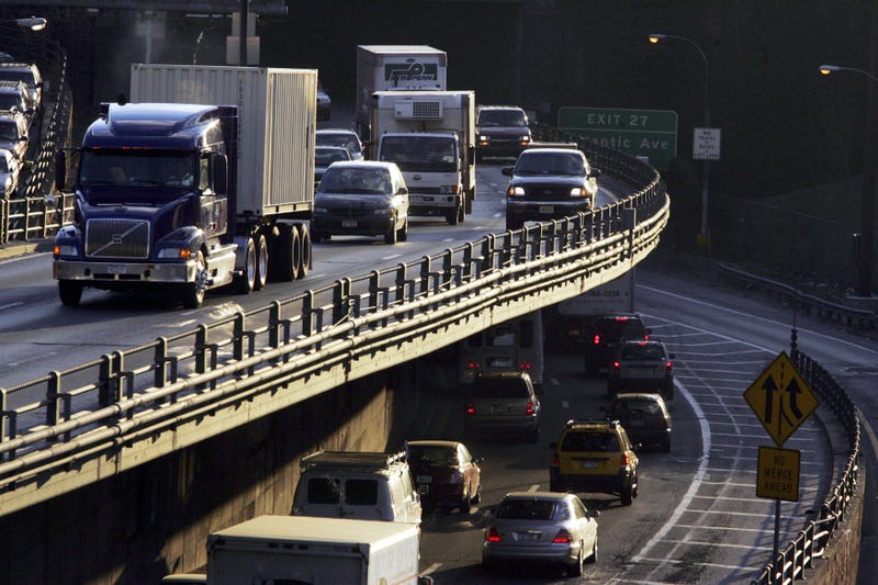A study in 2019 fingered a culprit: huge tractor-trailers and heavy trucks. About 13,000 freight vehicles rumble into New York City on the BQE every day