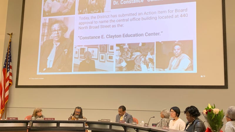 The renaming of school district headquarters was announced at Thursday’s school board meeting