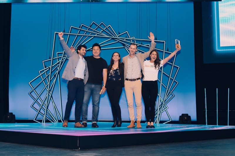 43North winners celebrate on stage