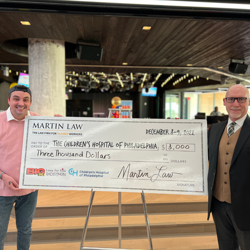 Thank you to the Martin Law, our 12PM-1PM Power Hour Sponsor on 12/9 for our 21st Annual BIG 98.1 Loves Our Kids Radiothon