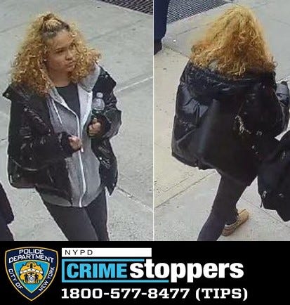 Police are searching for a woman in Monday's assault at the McDonald's on Varick Street
