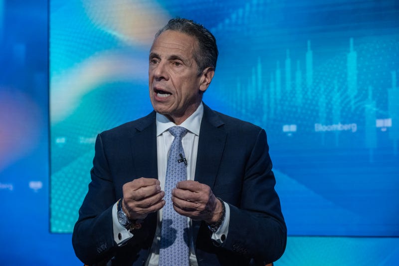 Andrew Cuomo, New York City mayoral candidate, during a Bloomberg Television interview in New York on Sept. 25, 2025