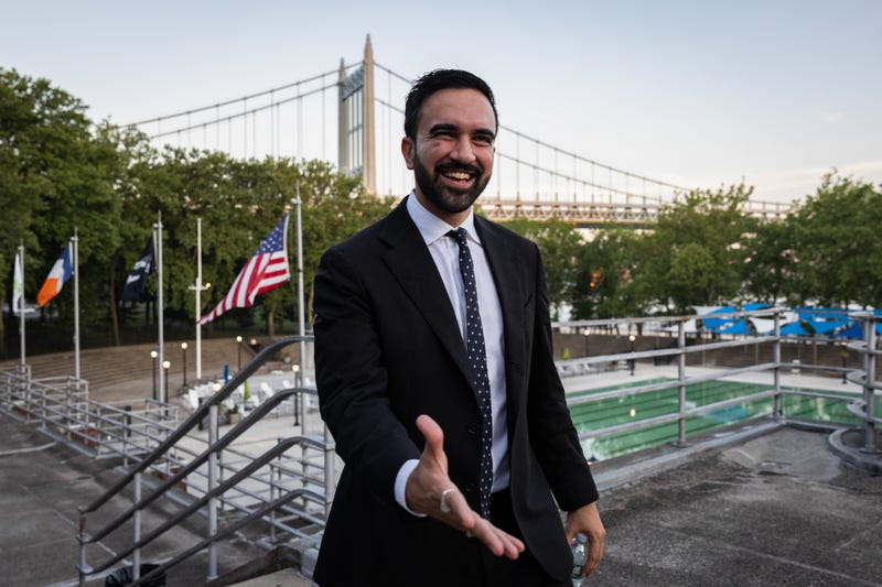 New York City mayoral candidate Zohran Mamdani during the Democratic primary in June