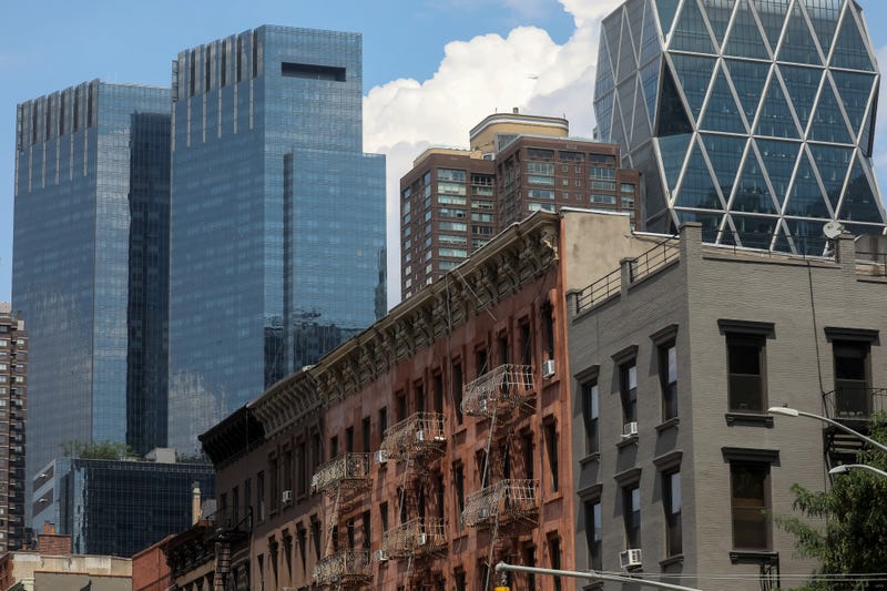 Apartment buildings on 8th Avenue in New York