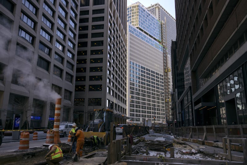 The SoMA residential tower under construction at 25 Water Street in the Financial District of New York