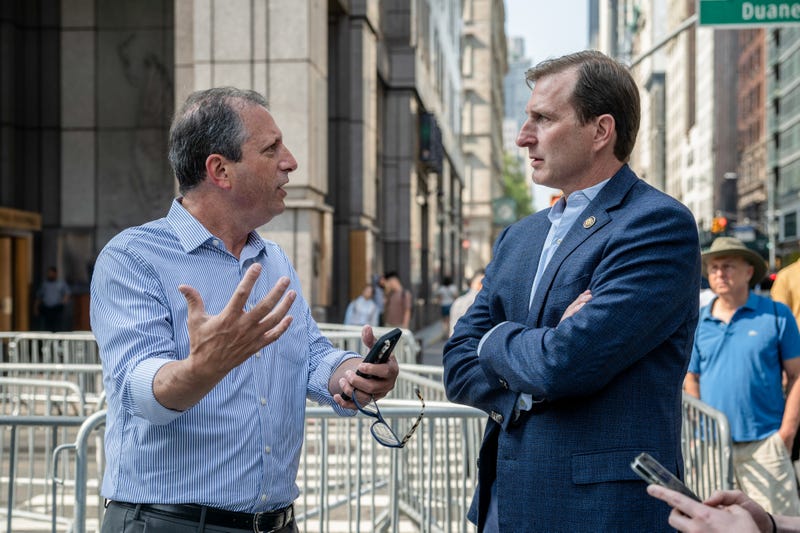 Brad Lander, left, and Dan Goldman in New York