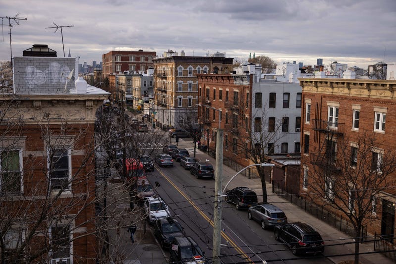 Residential apartment buildings in the Ridgewood neighborhood in the Brooklyn borough of New York