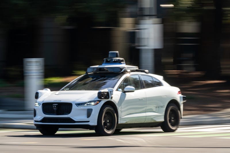 A Waymo autonomous taxi