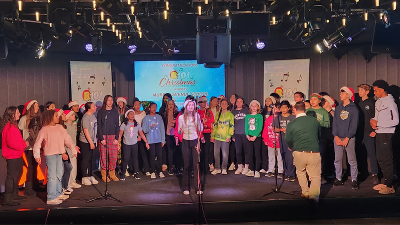 B101's K-8 Division 2023 Christmas Choir Competition Champions Murray Avenue School Perform at B101