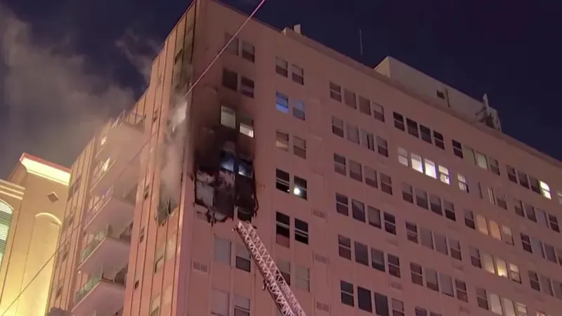 6 injured in fire at Atlantic City high-rise