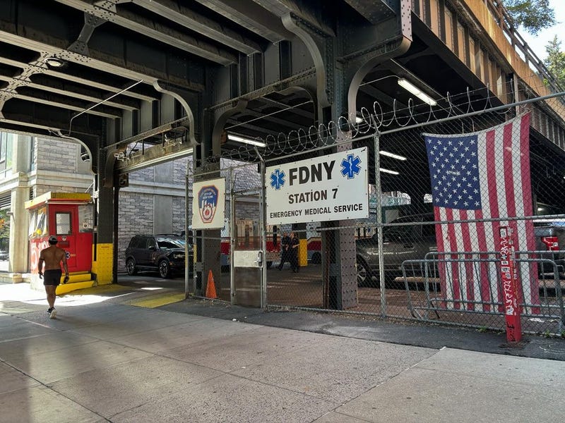 The doorman sought help from a first responder who was getting off work at FDNY EMS Station 7 across the street