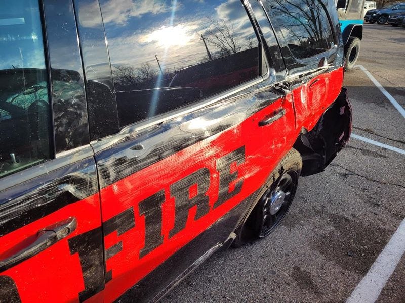 A top fire official in Washtenaw County is recovering after a semi truck plowed into his emergency vehicle early Thursday morning as he directed traffic around a different crash on I-94.