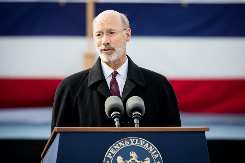  Gov. Tom Wolf speaks at his 2019 inauguration.