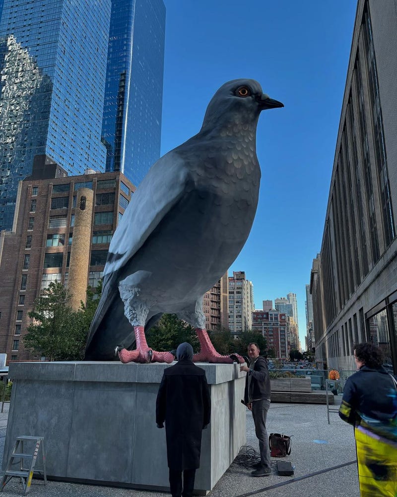 The sculpture will be on display for the next 18 months