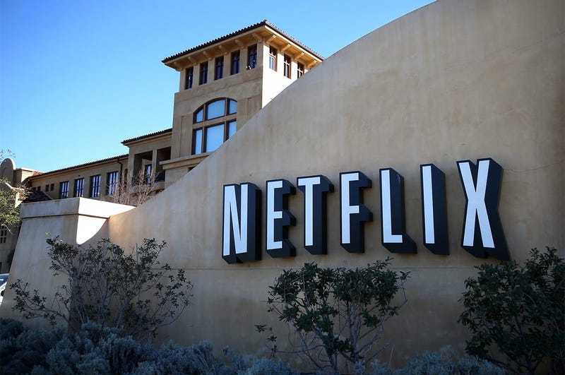 LOS GATOS, CA - JANUARY 22: A sign is posted in front of the Netflix headquarters on January 22, 2014 in Los Gatos, California. Netflix will report fourth quarter earnings today after the closing bell. (Photo by Justin Sullivan/Getty Images)