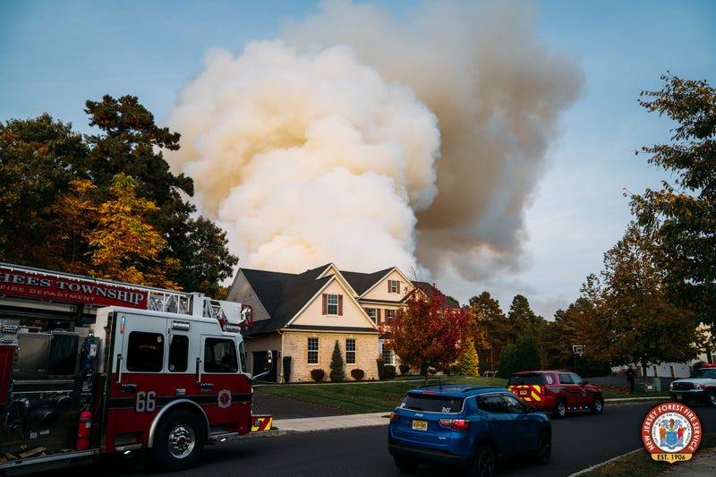Evesham Township wildfire