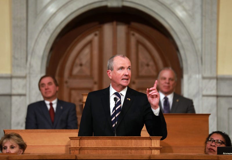 Gov. Phil Murphy delivers his first State of the State address in Trenton, New Jersey, on Jan. 15, 2019.