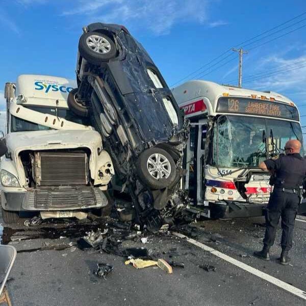 multi-vehicle crash in Haverford Township