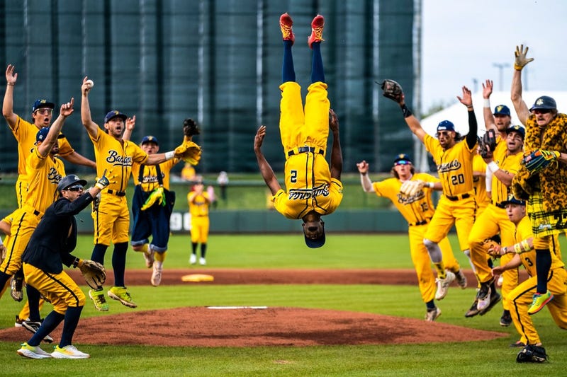 Banana Ball players regularly perform trick plays on the field