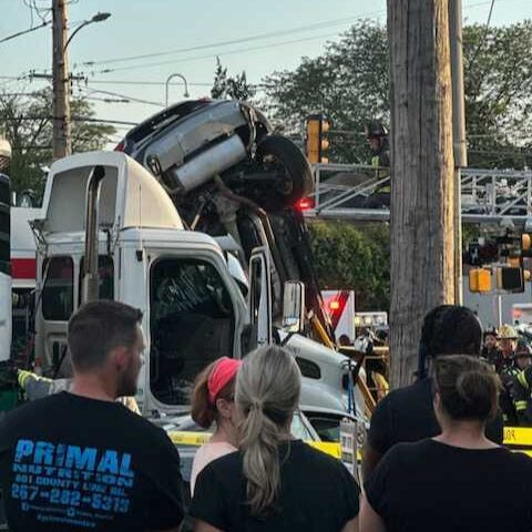 multi-vehicle crash in Haverford Township