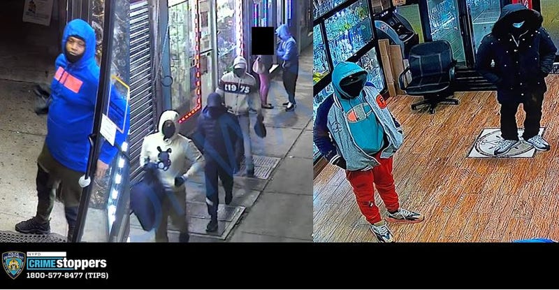 Surveillance images of suspects