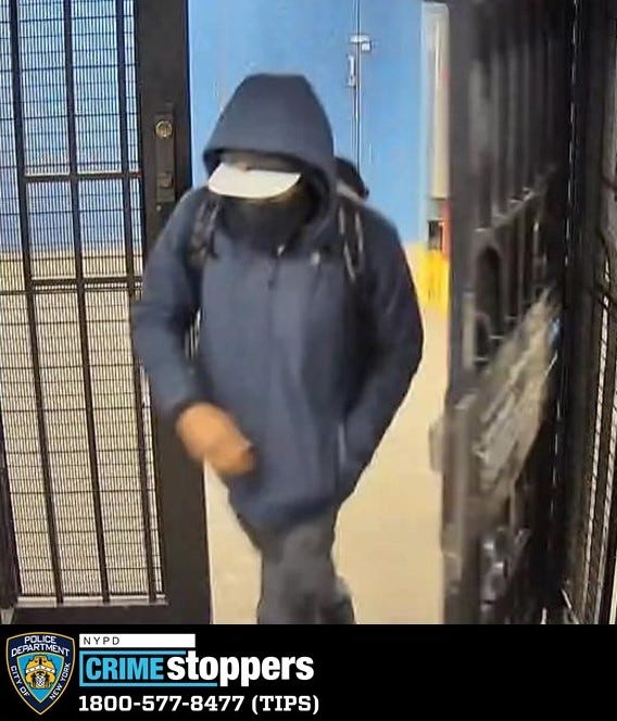Surveillance image of suspect