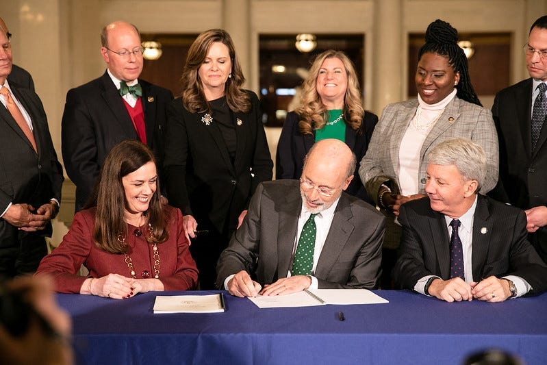 Gov. Wolf Signs Bipartisan Criminal Justice Reinvestment Initiative Bills.