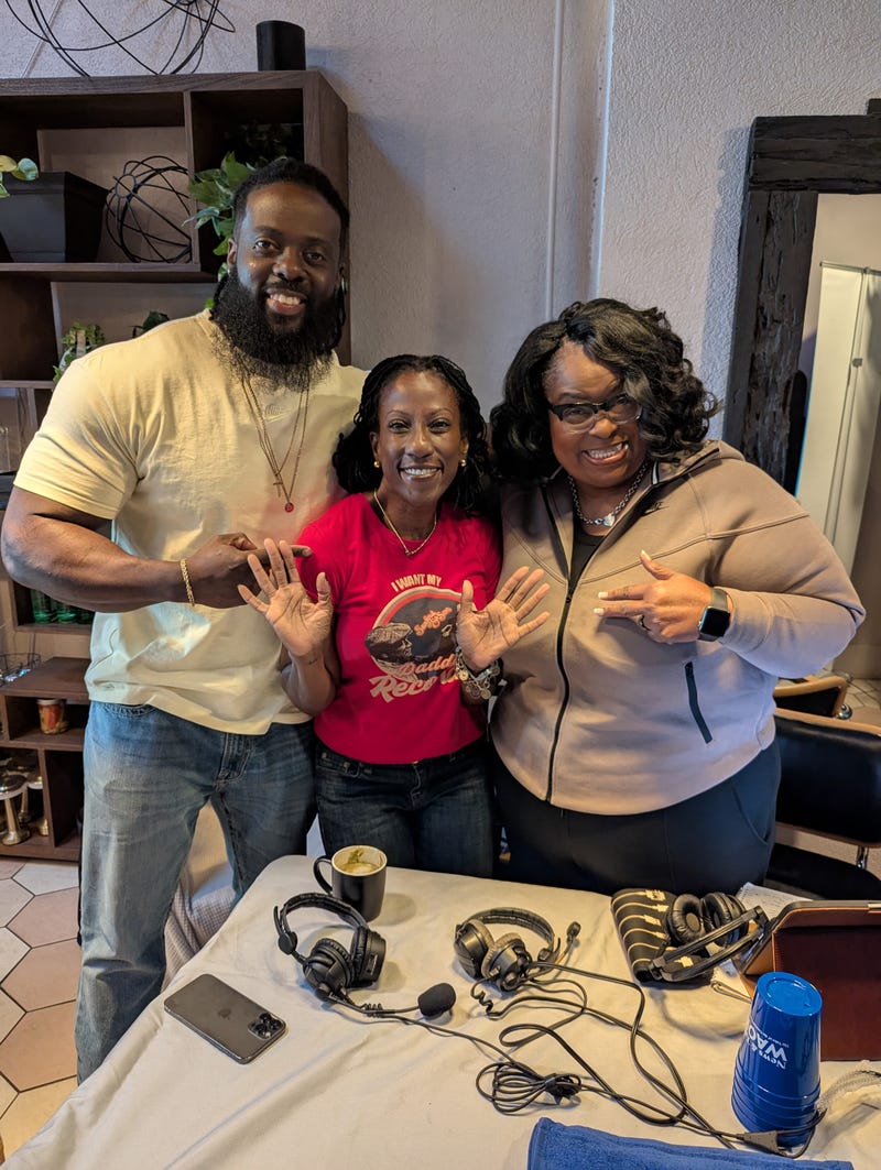 (L To R) "Personal Trainer" Ron Jones "WellSpring Health & Wellness" Dr. Shelia Payton "On Point With Juandolyn Stokes" Host Juandolyn Stokes