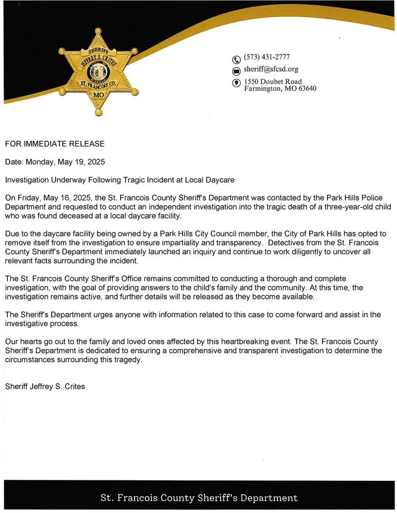St. Francois County Sheriff Jeffrey Crites