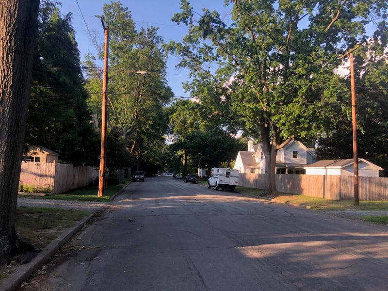 A neighborhood street