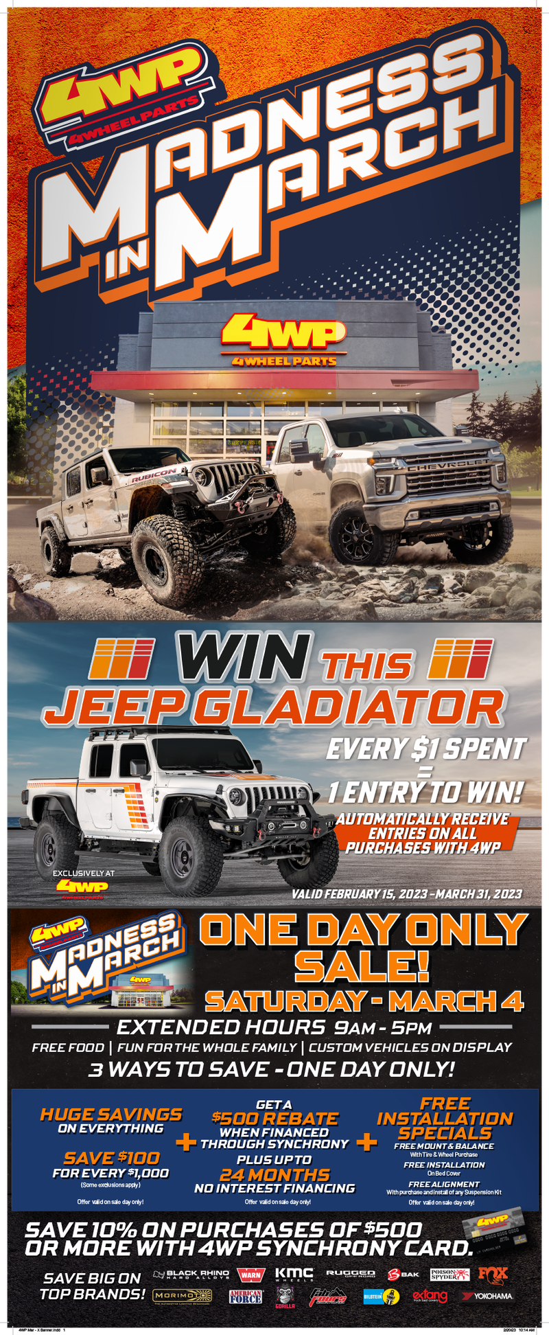 4Wheel Parts - Madness In March Flyer