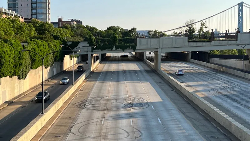 Circles of tire tracks are all that remained the morning after a deadly shooting incident involving Pennsylvania State Police and an illegal meet-up on I-95 near Penn’s Landing last year.