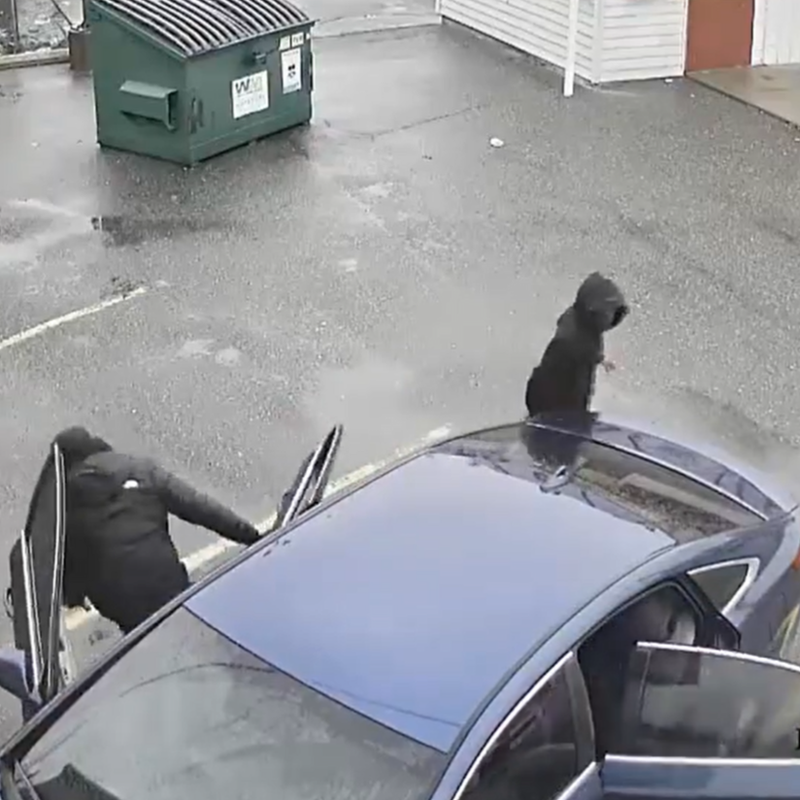 Police believe a 15-year-old helped coordinate a mass shooting involving three shooters and the driver of this car blue Hyundai, seen in surveillance video moments before the March 6 attack that injured eight high school students.