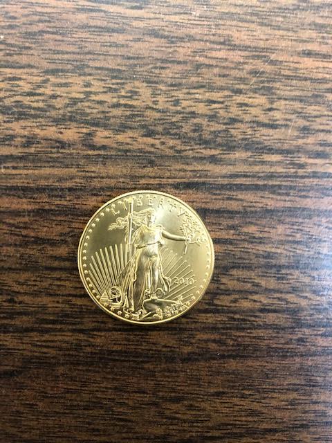 This gold coin was dropped into a Salvation Army kettle on Dec. 11, 2019 in Westchester.