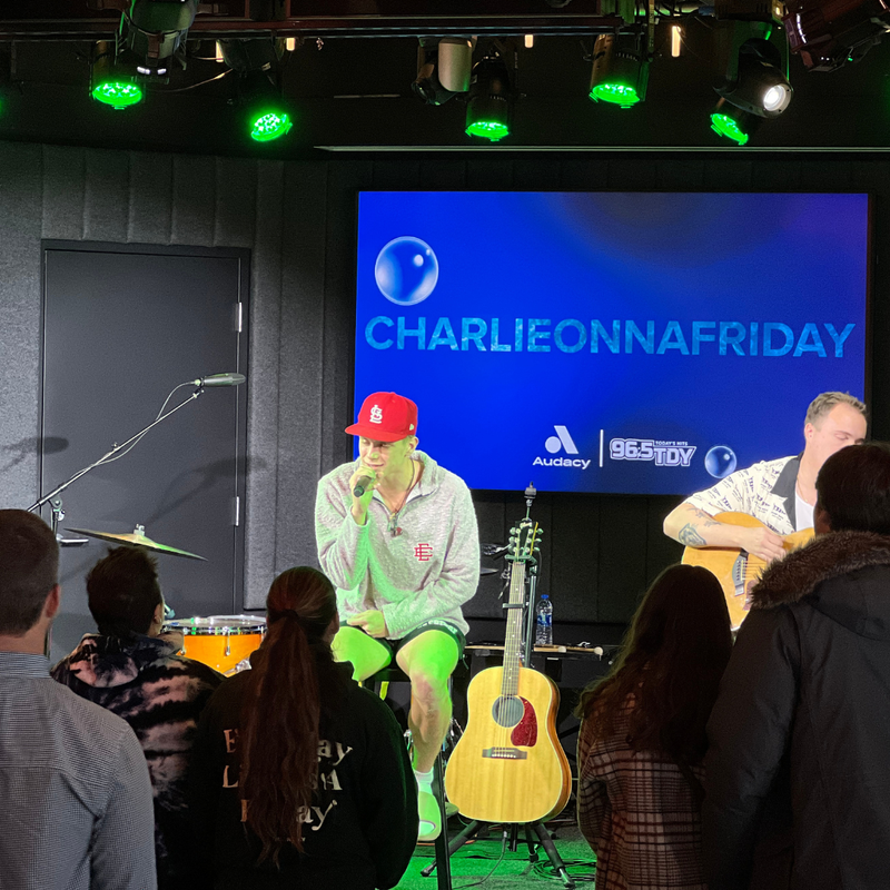 charlieonnafriday’s visit at 96.5 TDY's Artist Lounge