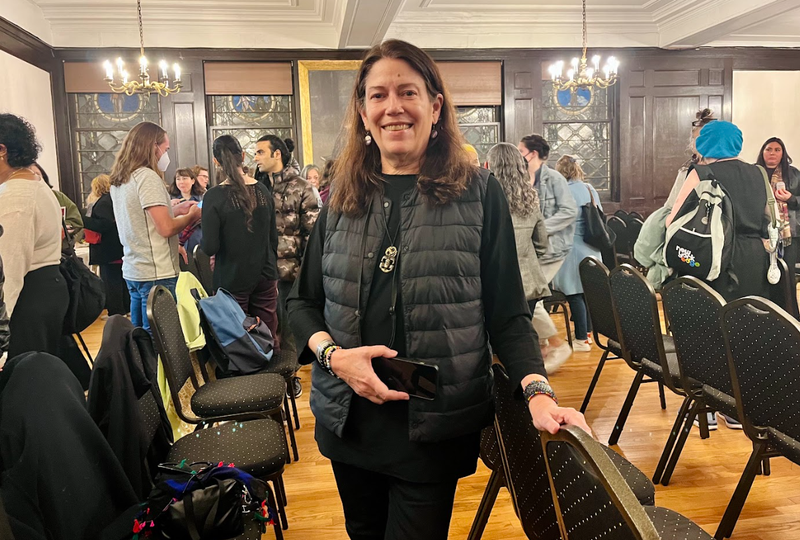 Gwendolen Cates, director and producer of the documentary "The Good Mind," which was screened Nov. 20, 2024, at the New York Society for Ethical Culture.