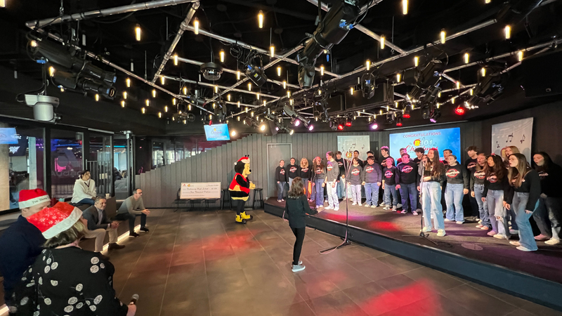 B101's 9-12 Division 2023 Christmas Choir Competition Champions Neshaminy High School Perform at B101