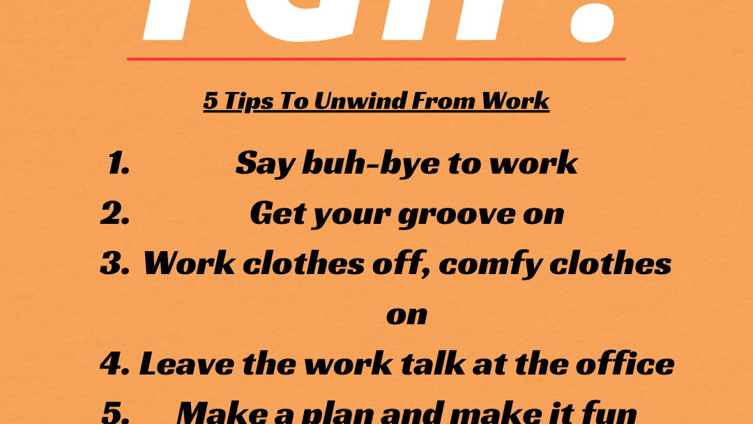5 EASY ways to wind down for the weekend
