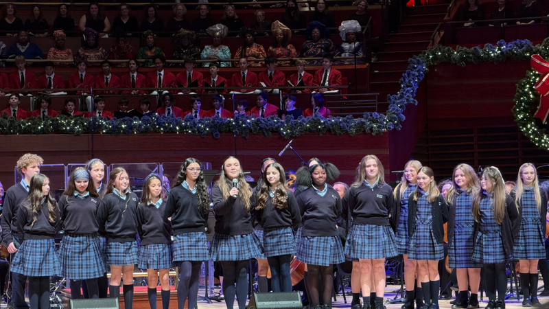 Notre Dame De Lourdes School, B101's 2025 Christmas Choir Competition K-8 Division Champions Open for the Philly Pops: A Philly Holiday Spectacular