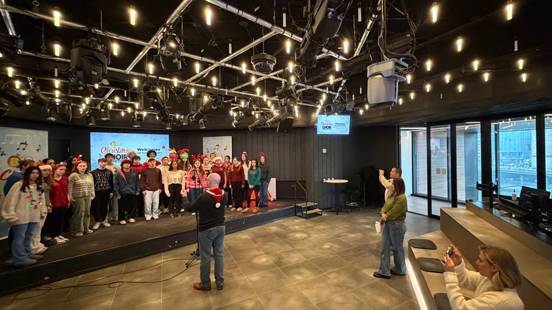 B101's 2025 High School Christmas Choir Competition Champions Woodstown High School Performs at B101