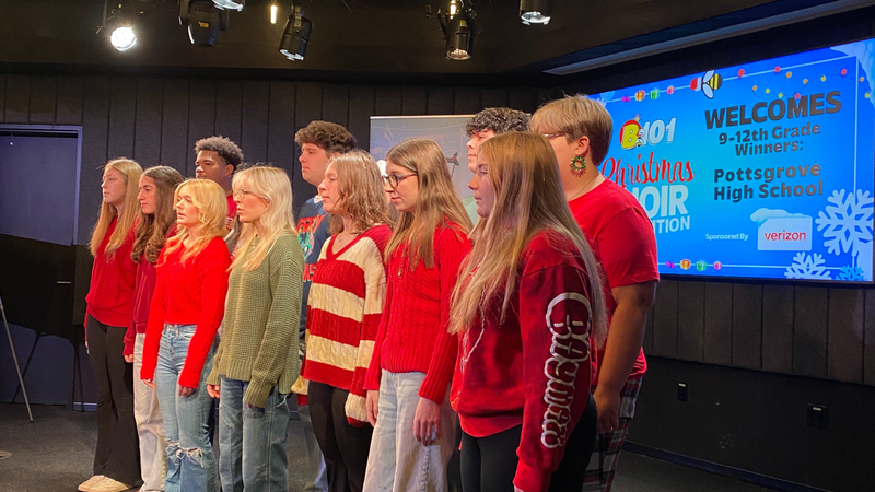 B101's 2024 High School Christmas Choir Competition Champions Pottsgrove High School Performs at B101