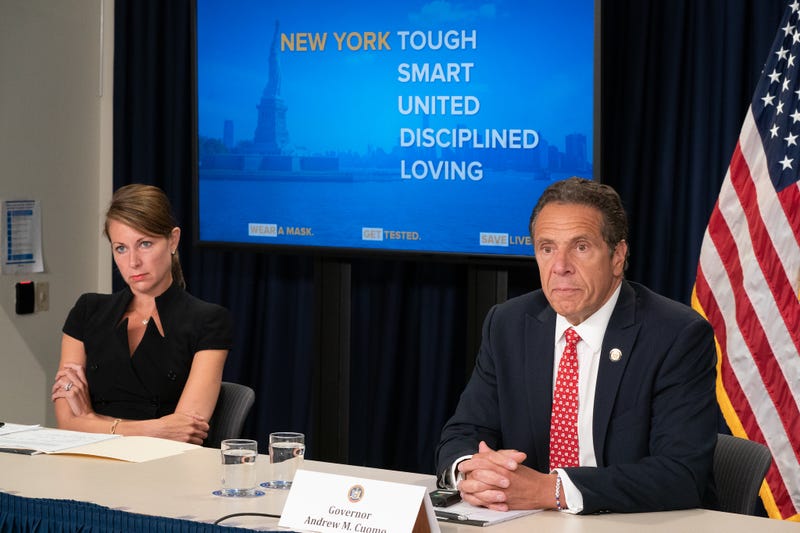 Melissa DeRosa and Gov. Andrew Cuomo