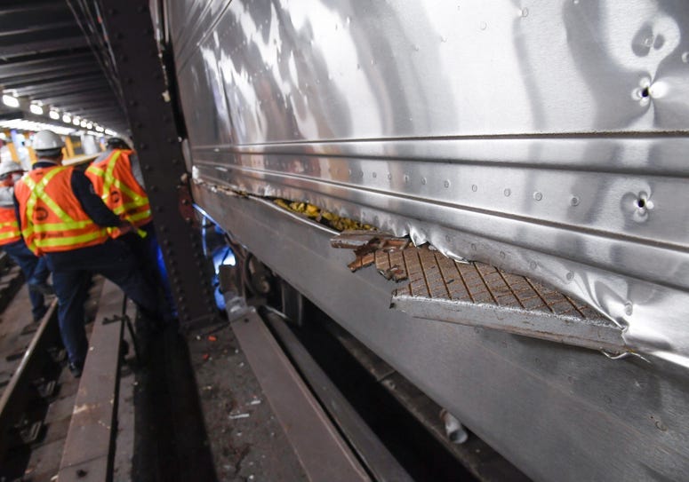 Subway derailment