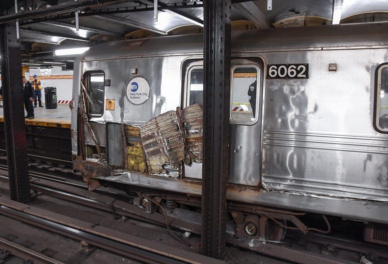 Subway derailment