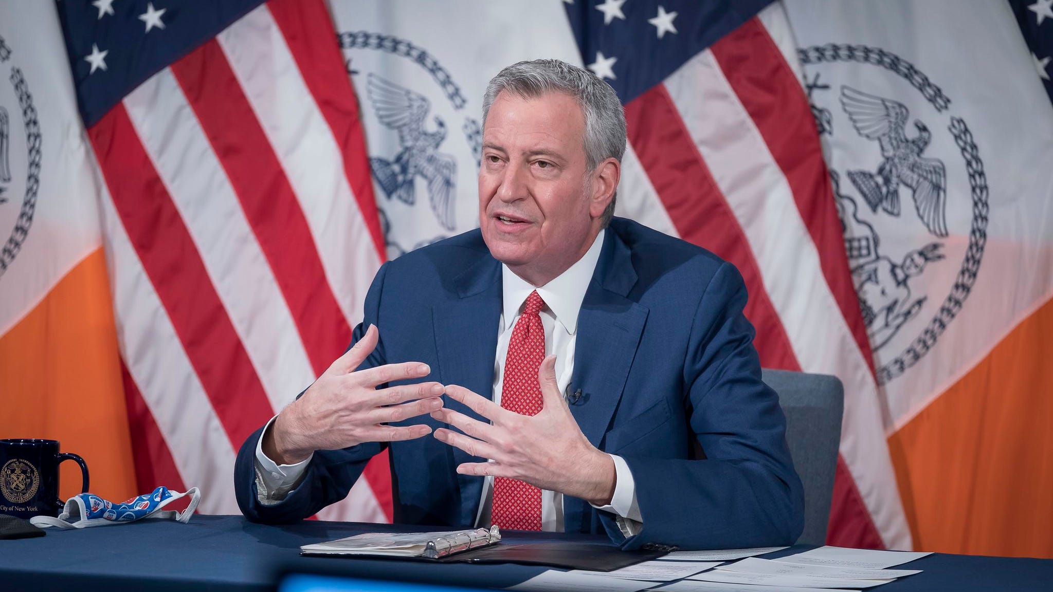 De Blasio warns NYC will begin to run out of COVID-19 vaccine Thursday